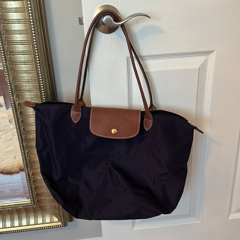 Longchamp tote dark purple